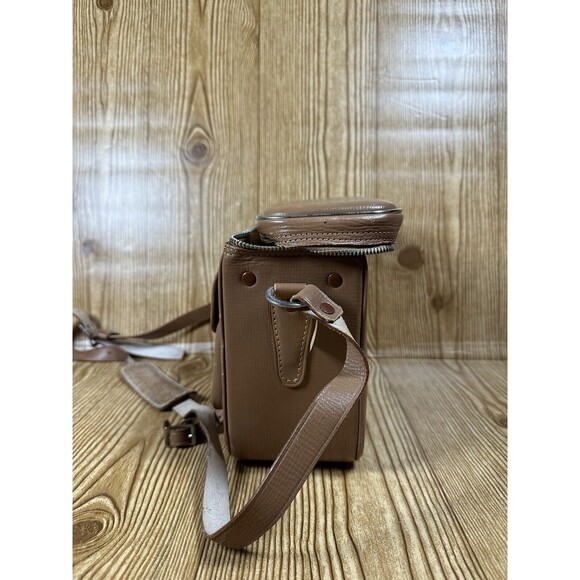 Vintage Alpex Camera Bag With Strap Brown Genuine Leather Made In Japan - Picture 10 of 16